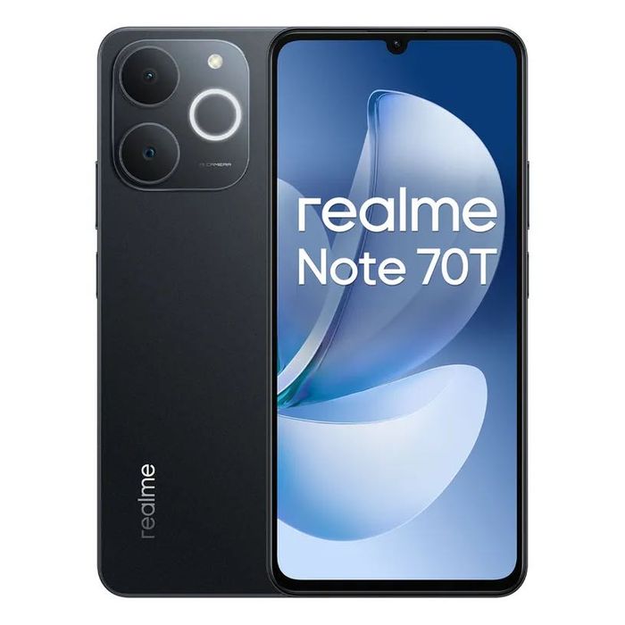 Мобилен телефон Realme Note 70T, 4GB RAM, 128GB, Black