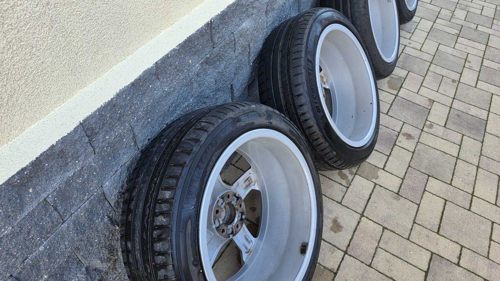 Set 4 jante originale Audi A6 C8 R19 + anvelope Michelin Pilot Sport 4