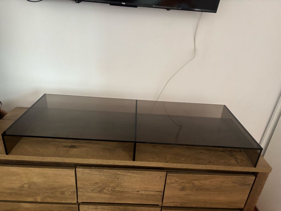 Vand suport Tv sticla Lemns