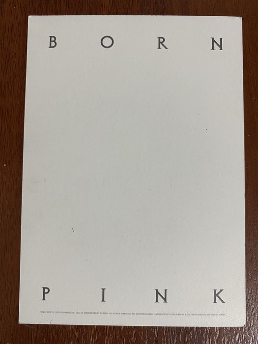 мини постер с Джису Blackpink с автографом