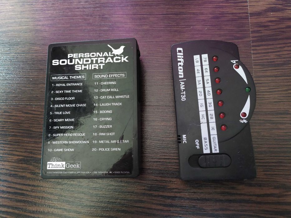 Corzi Chitara vechi, Korg / Roland card si Clifton/Shirt sound effects