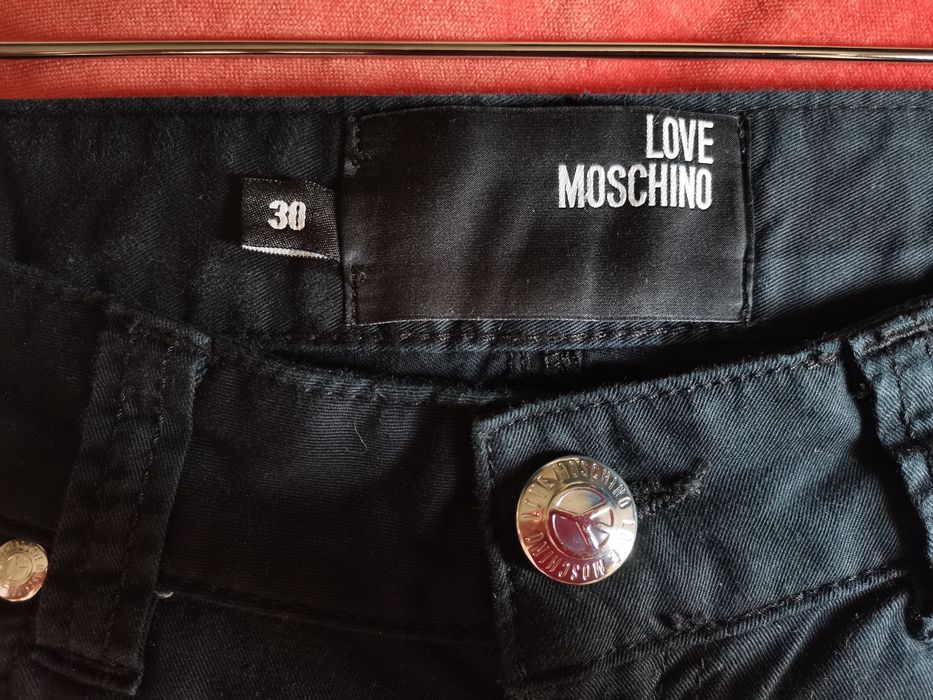 Love Moschino панталон черен деним размер 30