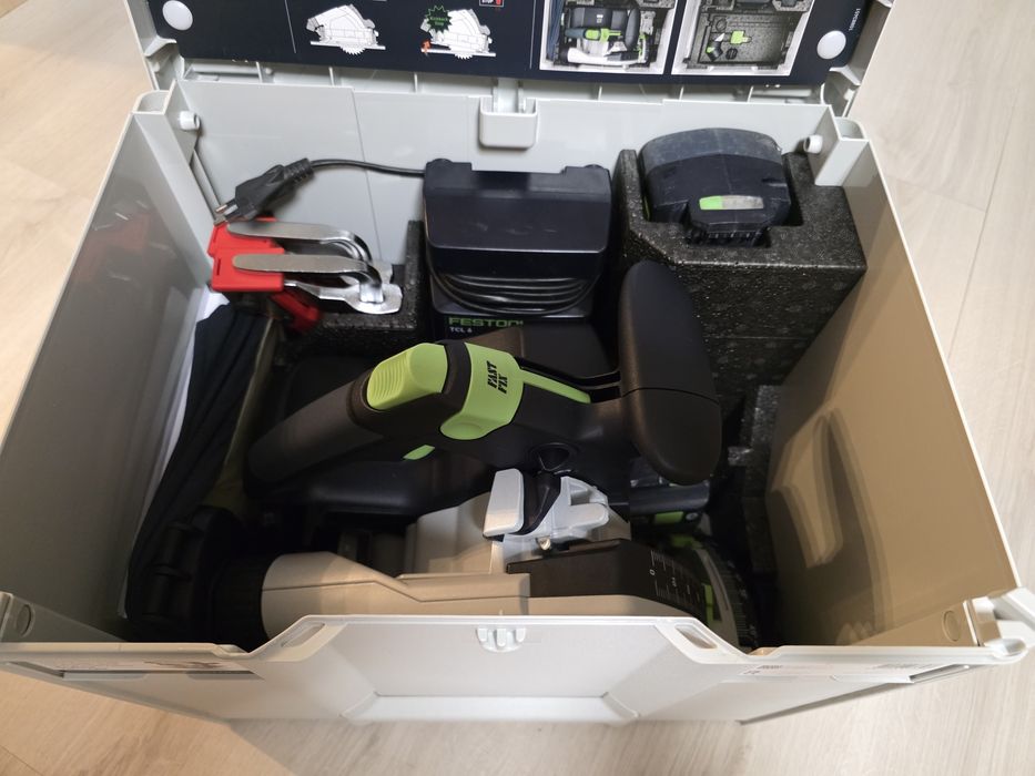 Акумулаторен потъващ циркуляр FESTOOL TSC 55 KSEB-Basic-FS