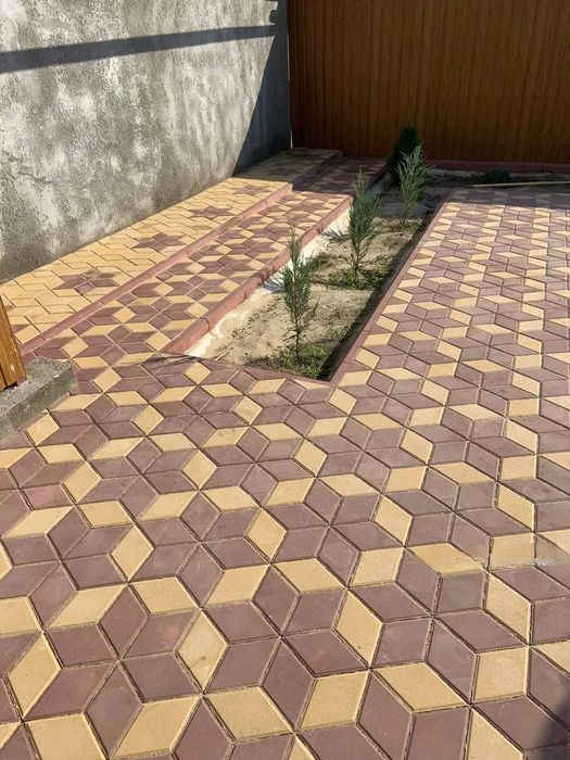 Укладка брусчатка бардюры