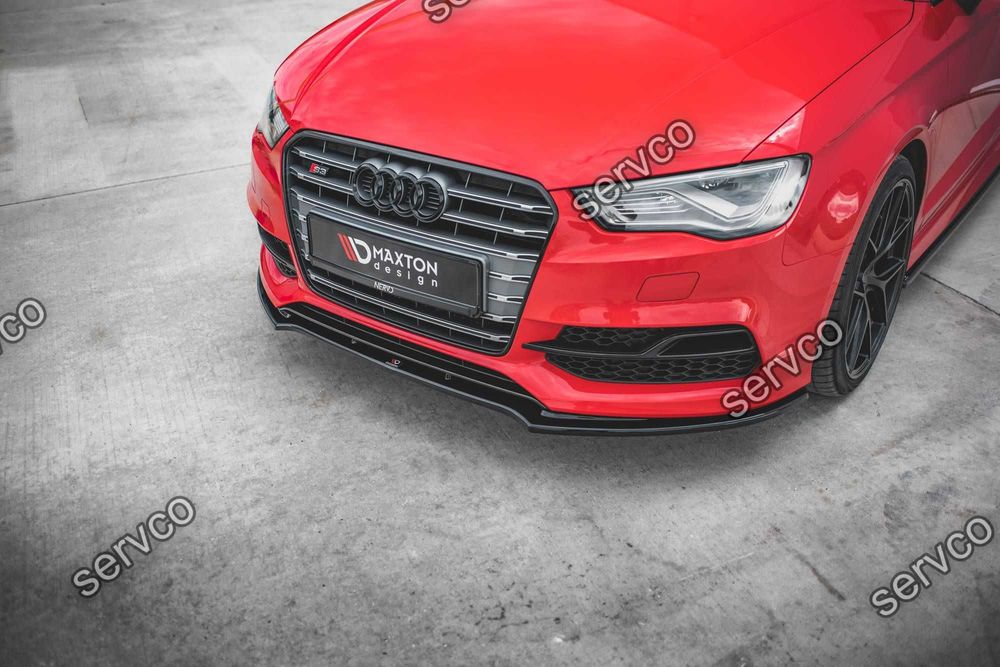 Prelungire splitter bara fata Audi S3 A3 S-Line 8V 2013-2016 v14 - Maxton Design
