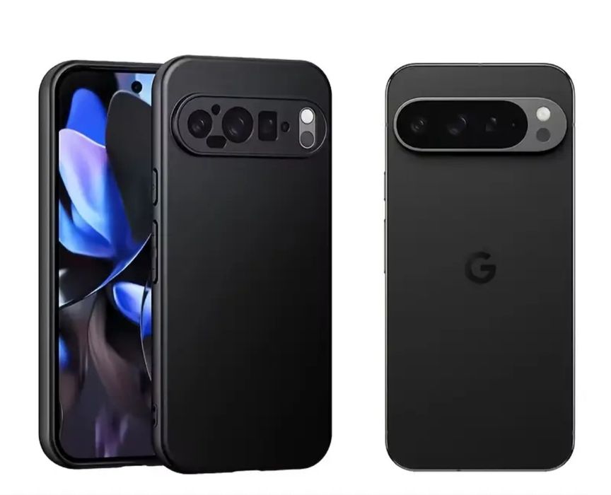 Google pixel 9,10 всички модели, ултра-тънък кейс черен мат
