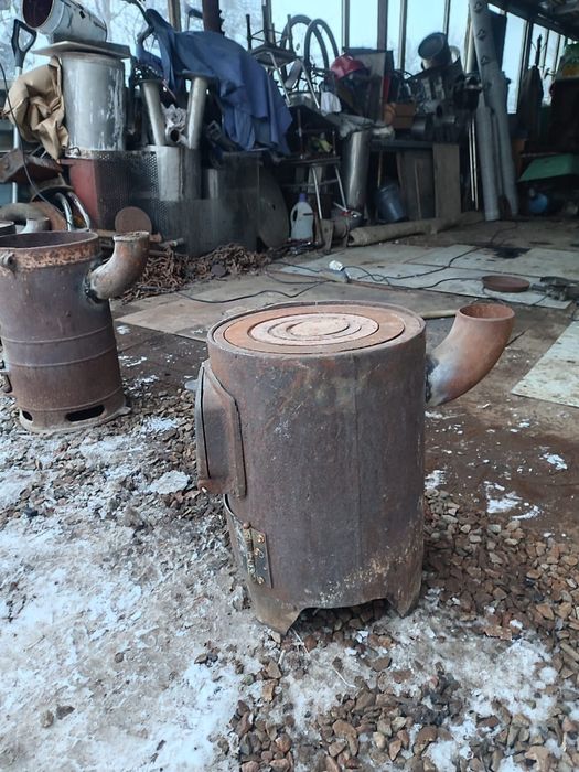 Буржуйка чугунная