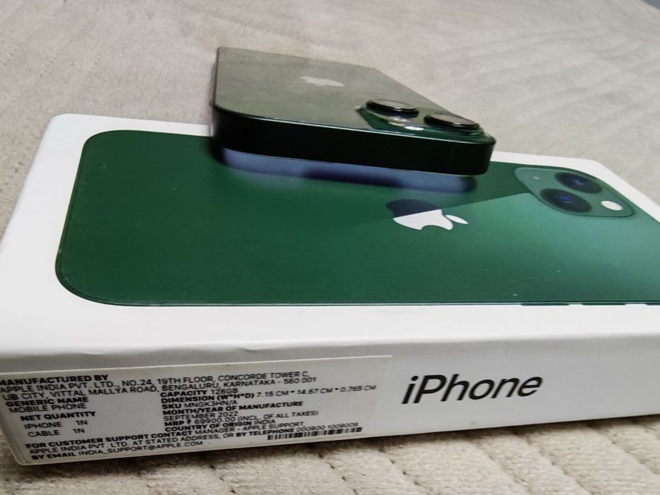 Iphone 13 128 гБ зелёный 84%