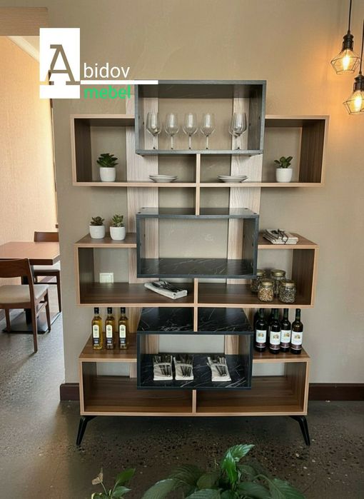 Стеллаж витрина в современном стиле от производителя.