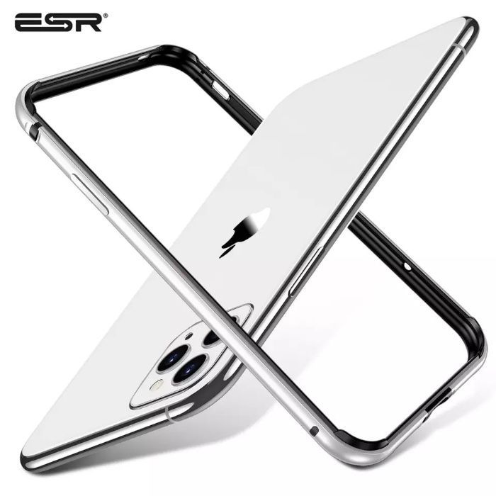 Husa / Bumper aluminiu + rama silicon pt iPhone XR / 11 Pro