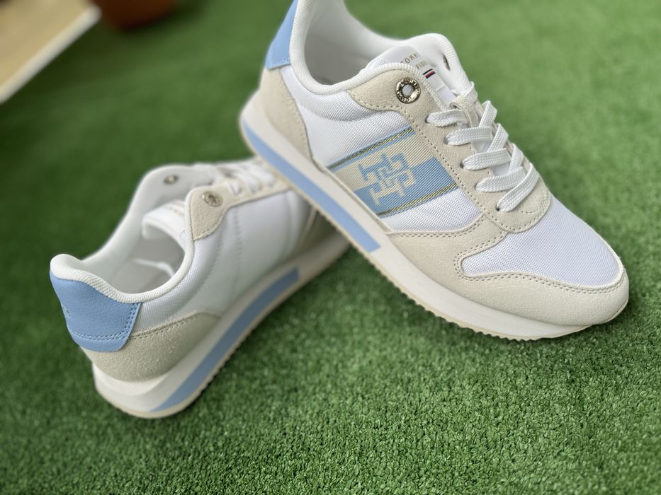 Sneakers Tommy Hilfiger, femei, piele si textil, superbi