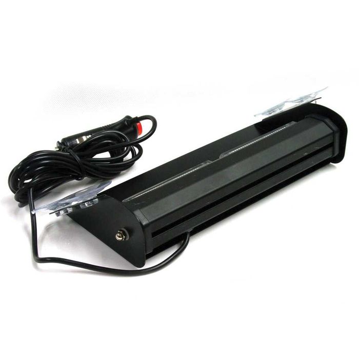 Girofar Stroboscopic Interior cu 12 LED-uri cob Ventuze pentru Parbriz