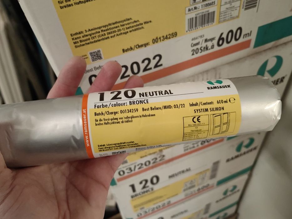 Неутрален силикон лепило Ramsauer 600ml кафяв