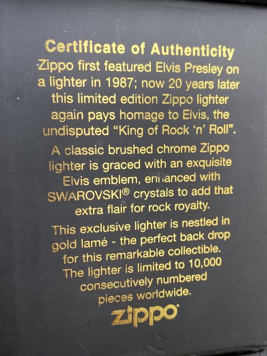 Zippo Elvis Limited Edition