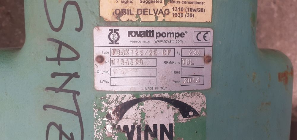Pompe irigații Rovatti -Caprari