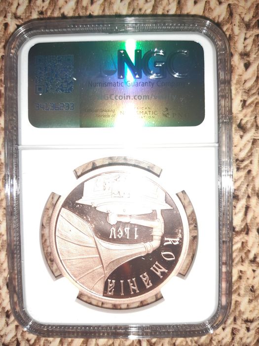 Moneda tombac,  BNR, Maria Tănase,  gradată NGC PF 68
