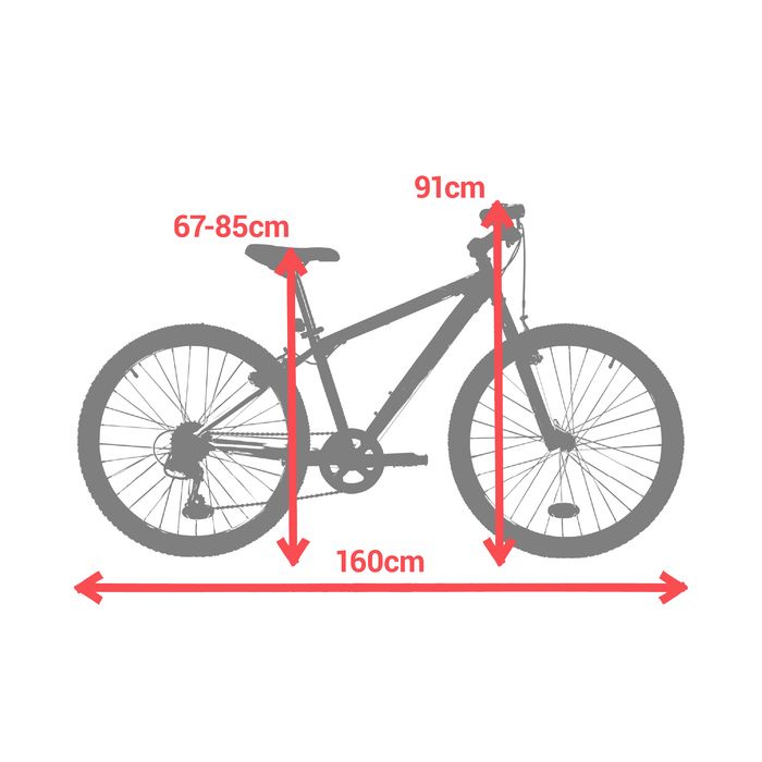 Bicicletă Mtb Rockrider St500 24" Negru Copii - (SecondHand) Decathlon