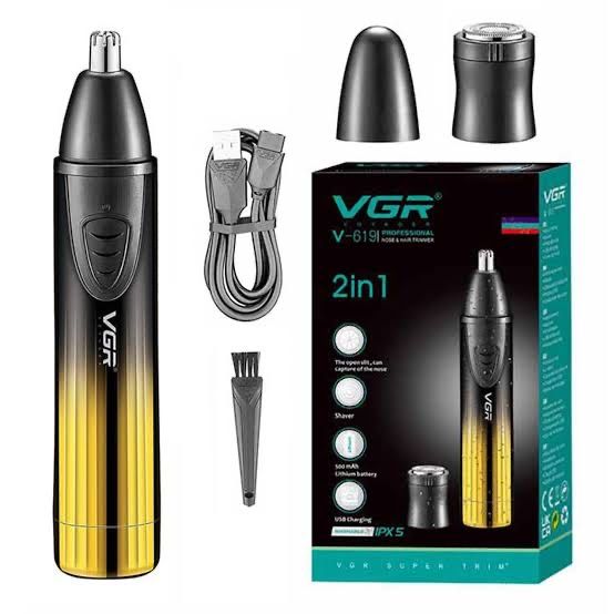 БЕПУЛ Доставка,Триммер для бороды носа и ушей VGR V-619 USB-зарядка