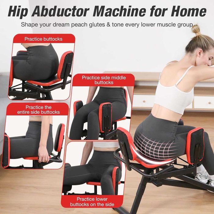 WARMOUNTS Машина за домашен фитнес, тренажор за бедра и седалище