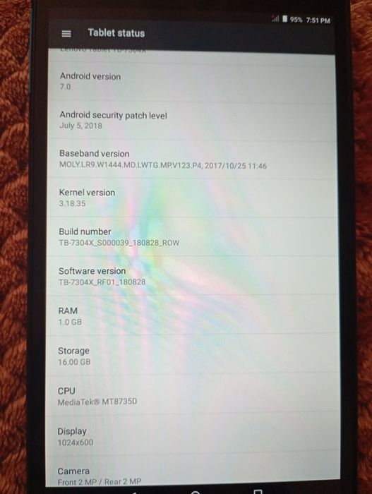 Lenovo tab 7 essential