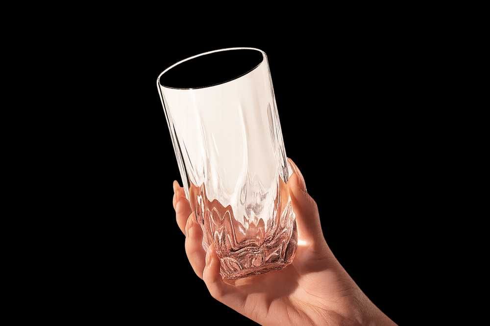 Комплект от 6 високи стъклени чаши за студени напитки – 340 мл