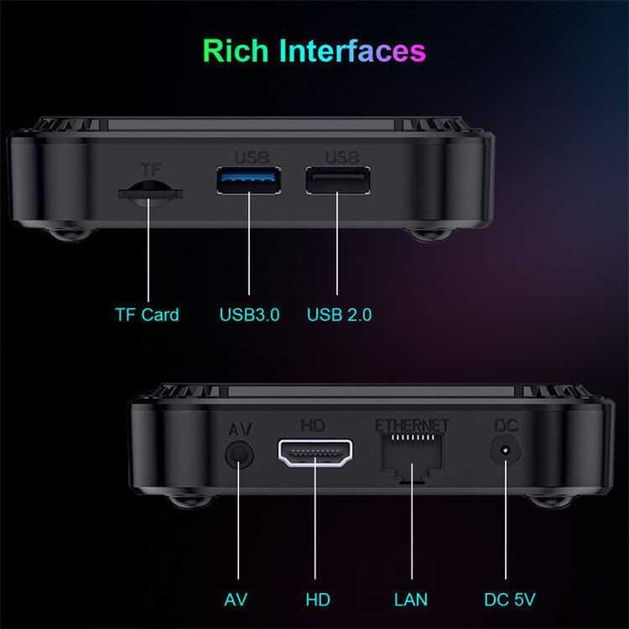 Тв Бокс HK1 RBOX K8S Андроид 13 TV BOX RK3528 2.4G 5G WIFI BT5.0 8K