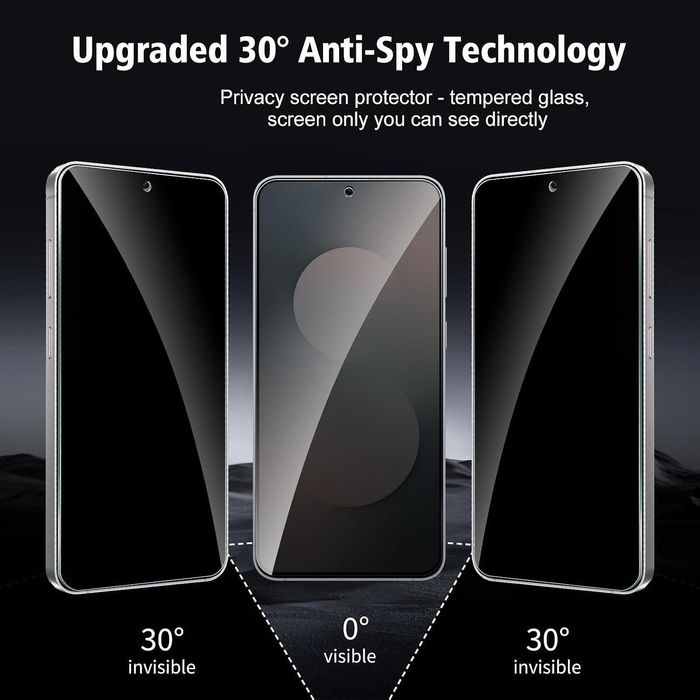 Privacy 5d стъклен протектор за samsung galaxy s25 fe - anti spy