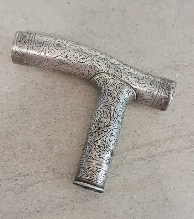 Baston superb cu maner din argint masiv