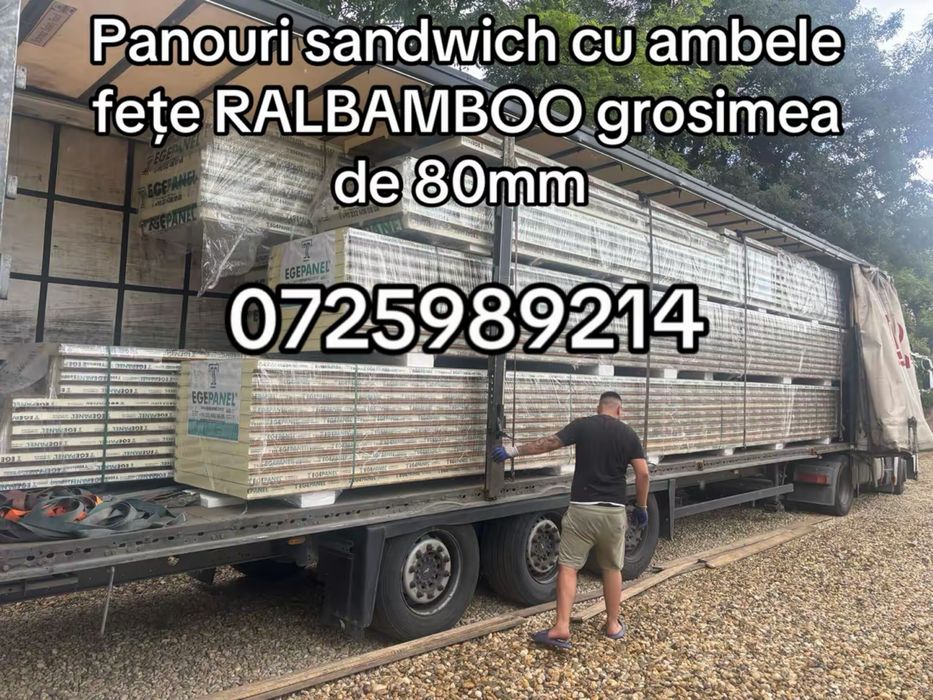 Panouri sandwich culoarea ralbamboo maro stejar