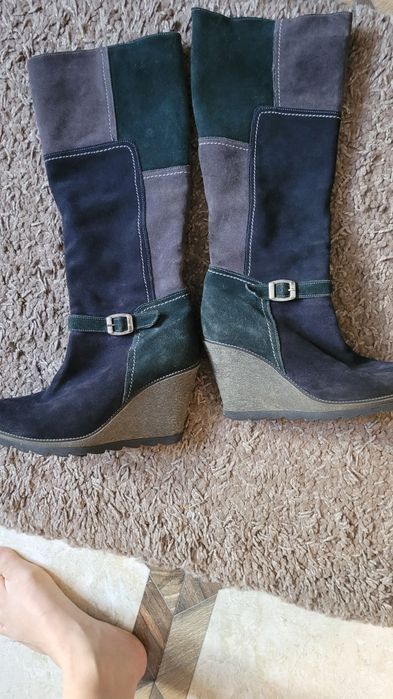 Cizme piele întoarsă