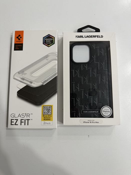 Husa iphone 16 pro max Karl lagerfeld nou +folie de sticla