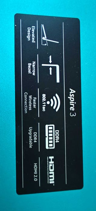Laptop ACER Aspire 3 turcoaz metalizat