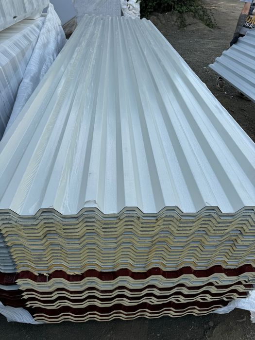 Panouri Sandwich Acoperiș Perete Cal 1 și Cal 2 Grosime 15 MM