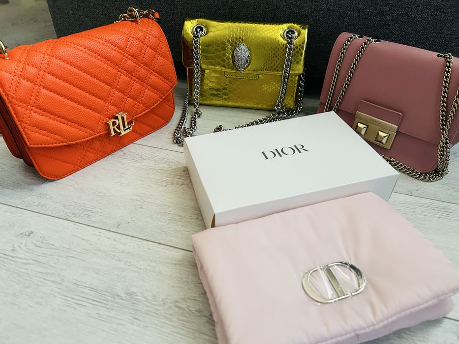 Ralph Lauren, Furla, Kurt Geiger и Dior