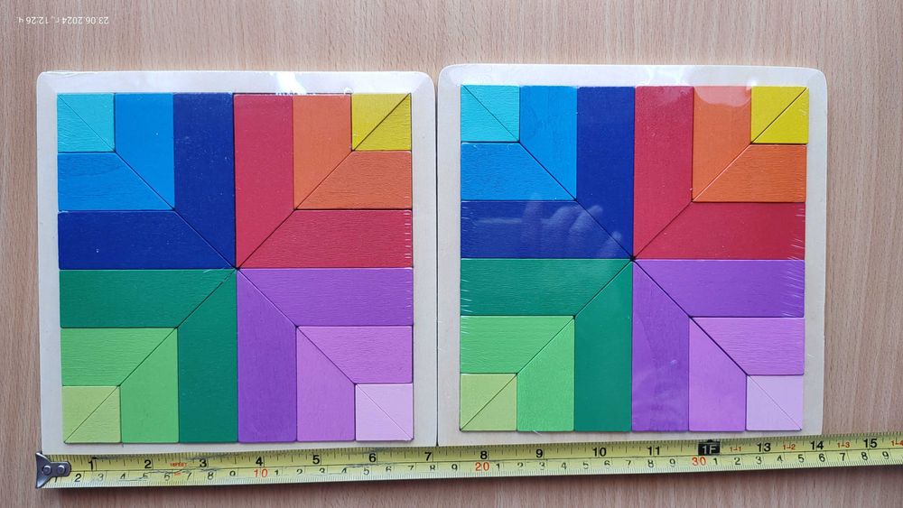 Дървени логически пъзели 2 бр.