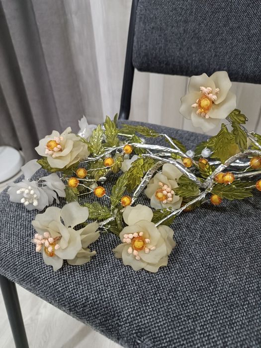 Букет цветов из стекляруса