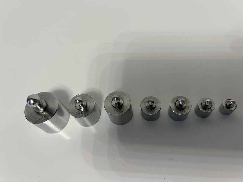 Set 7 bucati Greutati mici cantar din inox