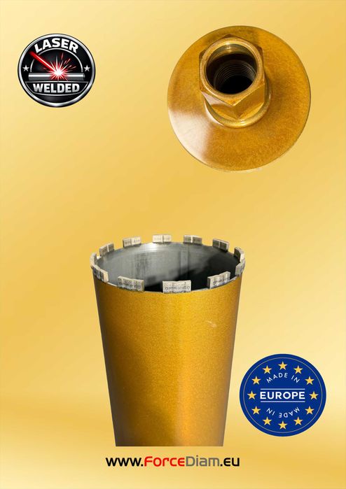 Ø 162 Carota Diamantata ForceDiam Gold Edition, Diametru 162mm,L 450mm