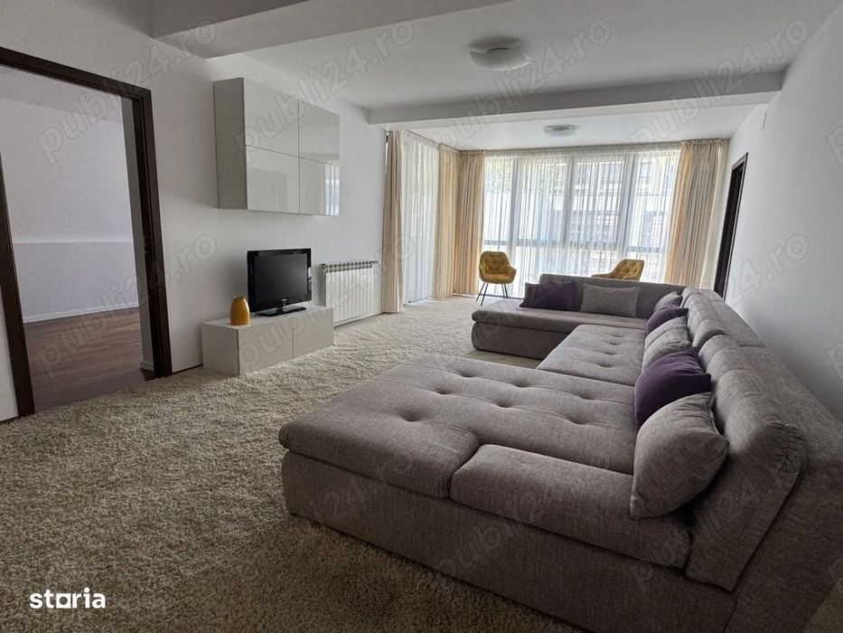 Inchiriez ap. 3 camere, lux, Floreasca - Herastrau, cu loc de parcare