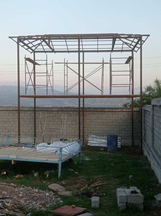 Навес том йопиш хизмати лестница  перила тапчан летний кухня га газ