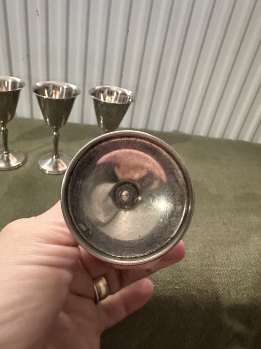 Set 5 pahare placate cu argint