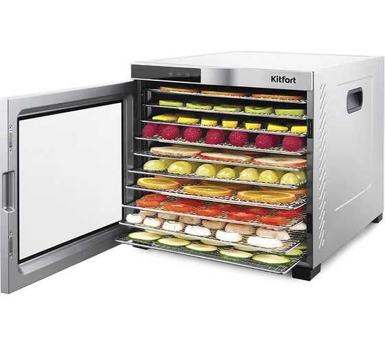 Сушилка для овощей и фруктов KITFORT 10 комплектов с доставкой на дом.