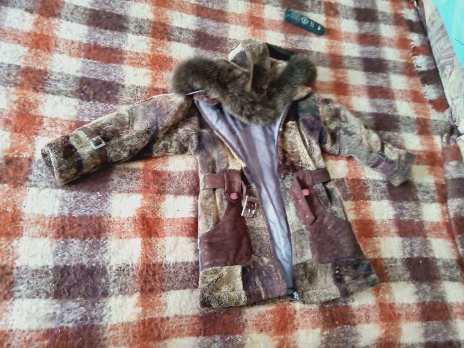 Шуба цигейковая, натуральная.