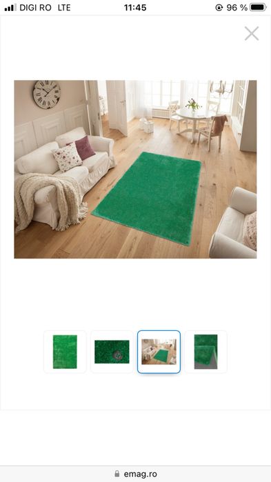 Covor verde moale 160*230