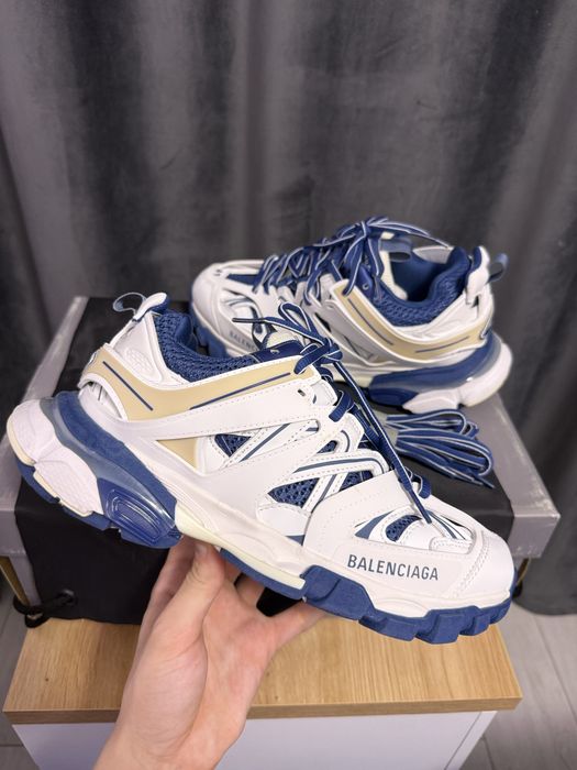 Adidasi Balenciaga Track / White & Blue / Premium / 2026