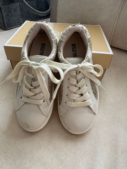 Детски маратонки Michael Kors в бежово