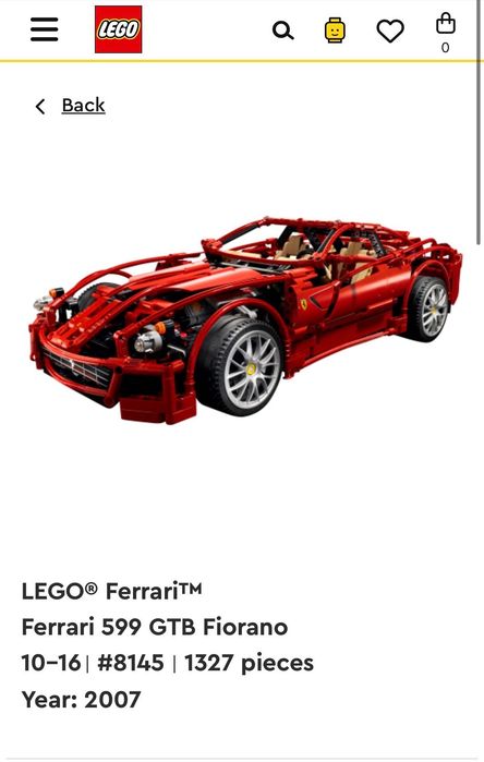 LEGO Ferrari 599 GTB Fiorano