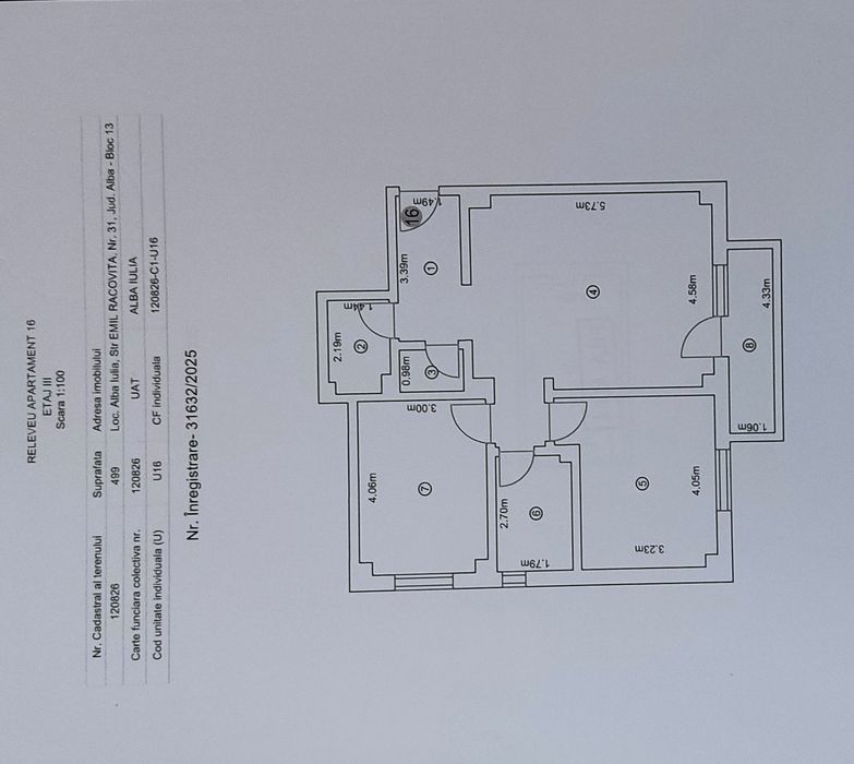Apartament cu 3 camere, 67,7 mp + boxă 10,06 mp, et. 3/3, mobilat si utilat, str. Emil Racovita, zona Arex – Cartier Green Residence Alba Iulia — fotografia 2