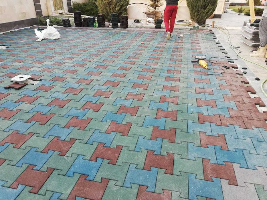 Укладка брусчатки