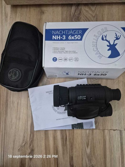Monocular vedere nocturnă NachtJager NH-3 6x50 (Night Vision)